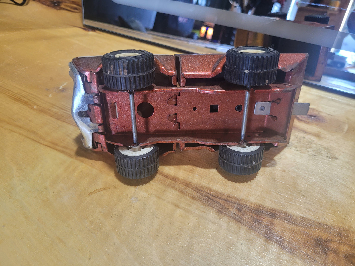 Vintage Tonka Pickup Truck – Brown Pressed Steel – Classic Collectible Toy