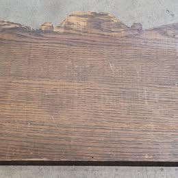 Antique Primitive Wooden Wall Panel / Salvage Decor – Hand Carved Scroll Design