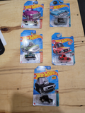 Hot Wheels Mixed Lot – 5 Sealed Cars – Tooned, HW Hot Trucks & Tuned Series - Image 1