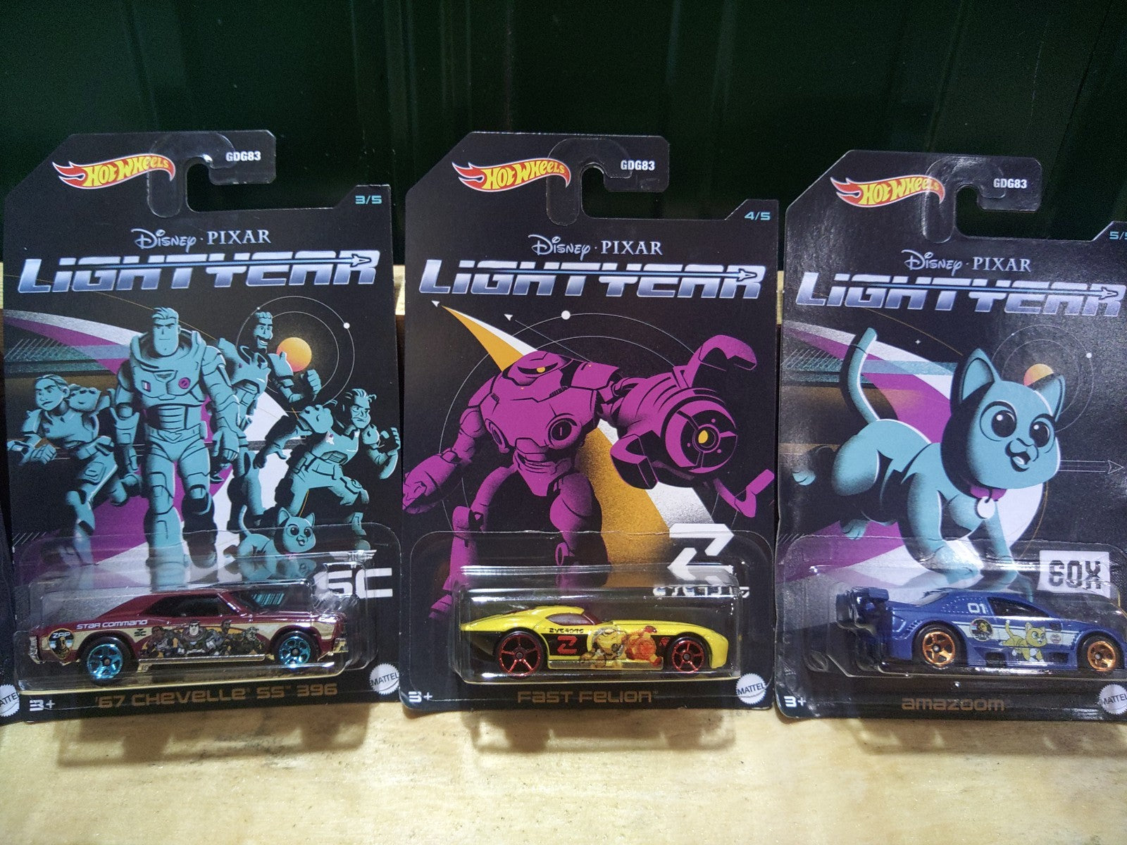2022 Hot Wheels Disney Pixar LIGHTYEAR (Complete set of 5) - Image 3