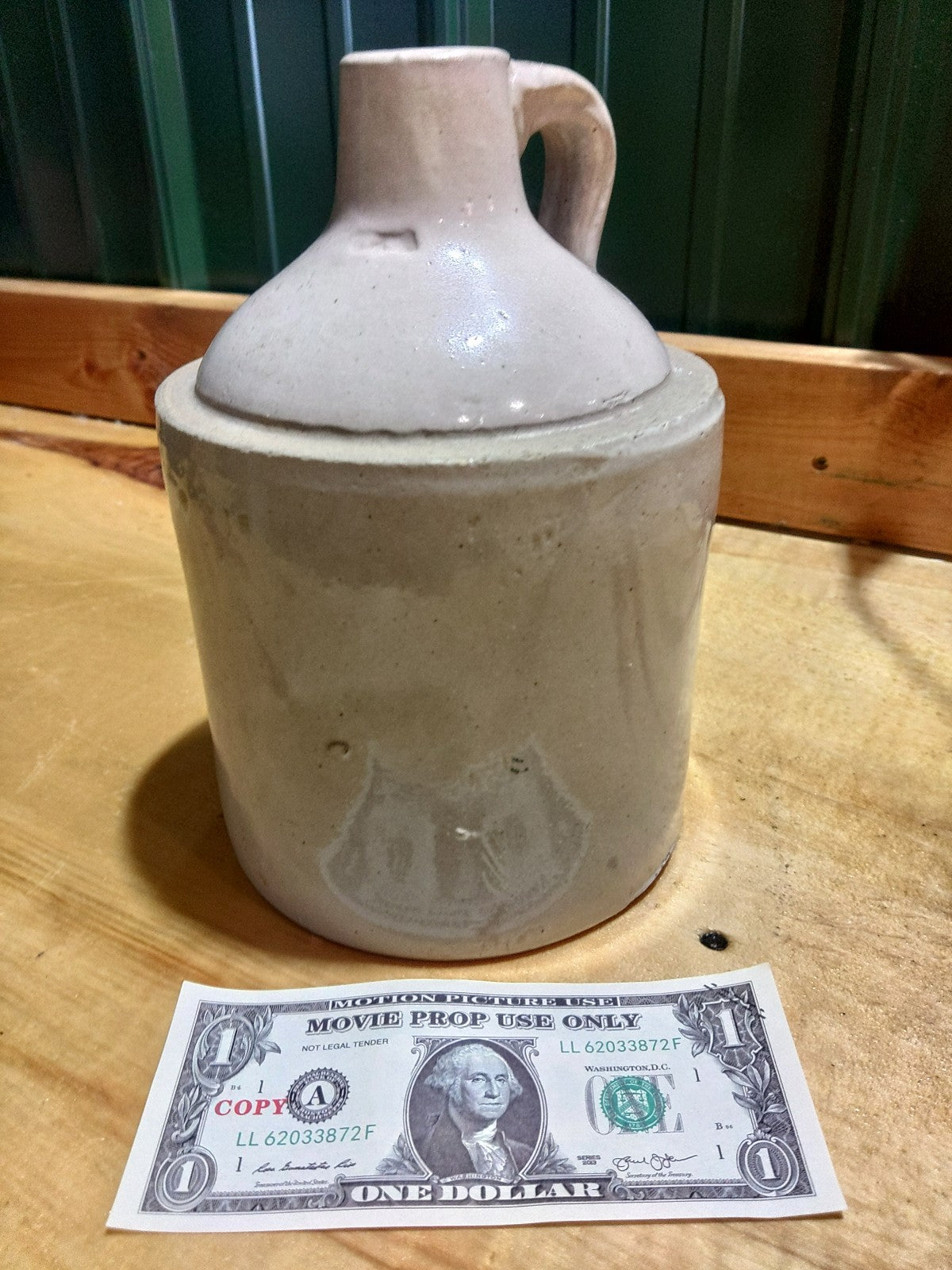 Unmarked Antique Stoneware Utility Jug - Image 1