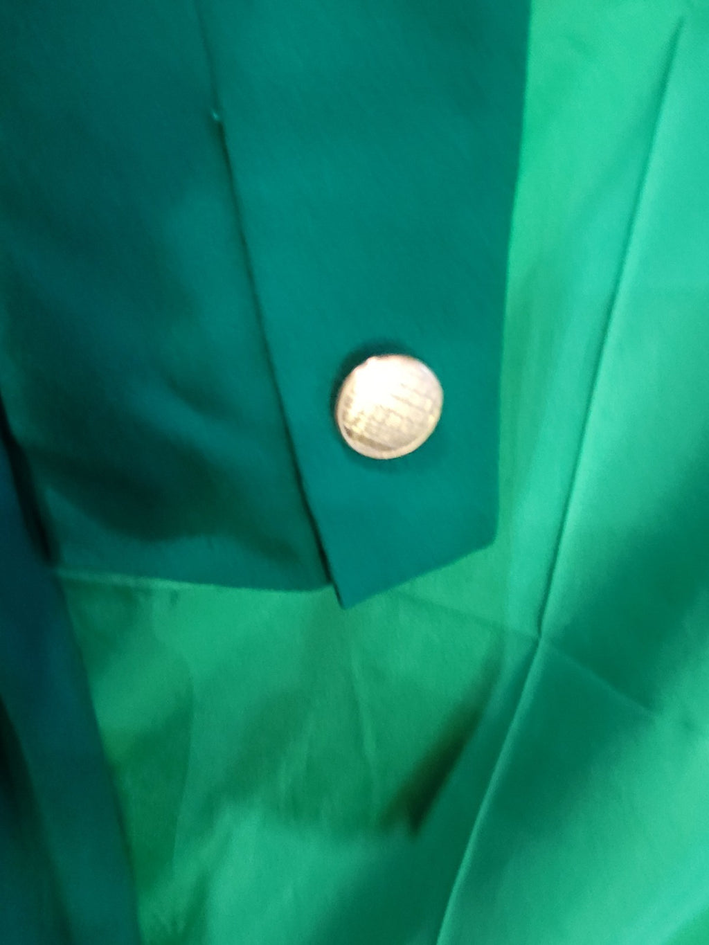 : Vintage Rasper for A.S.L. Emerald Green Double-Breasted Dress - Image 5