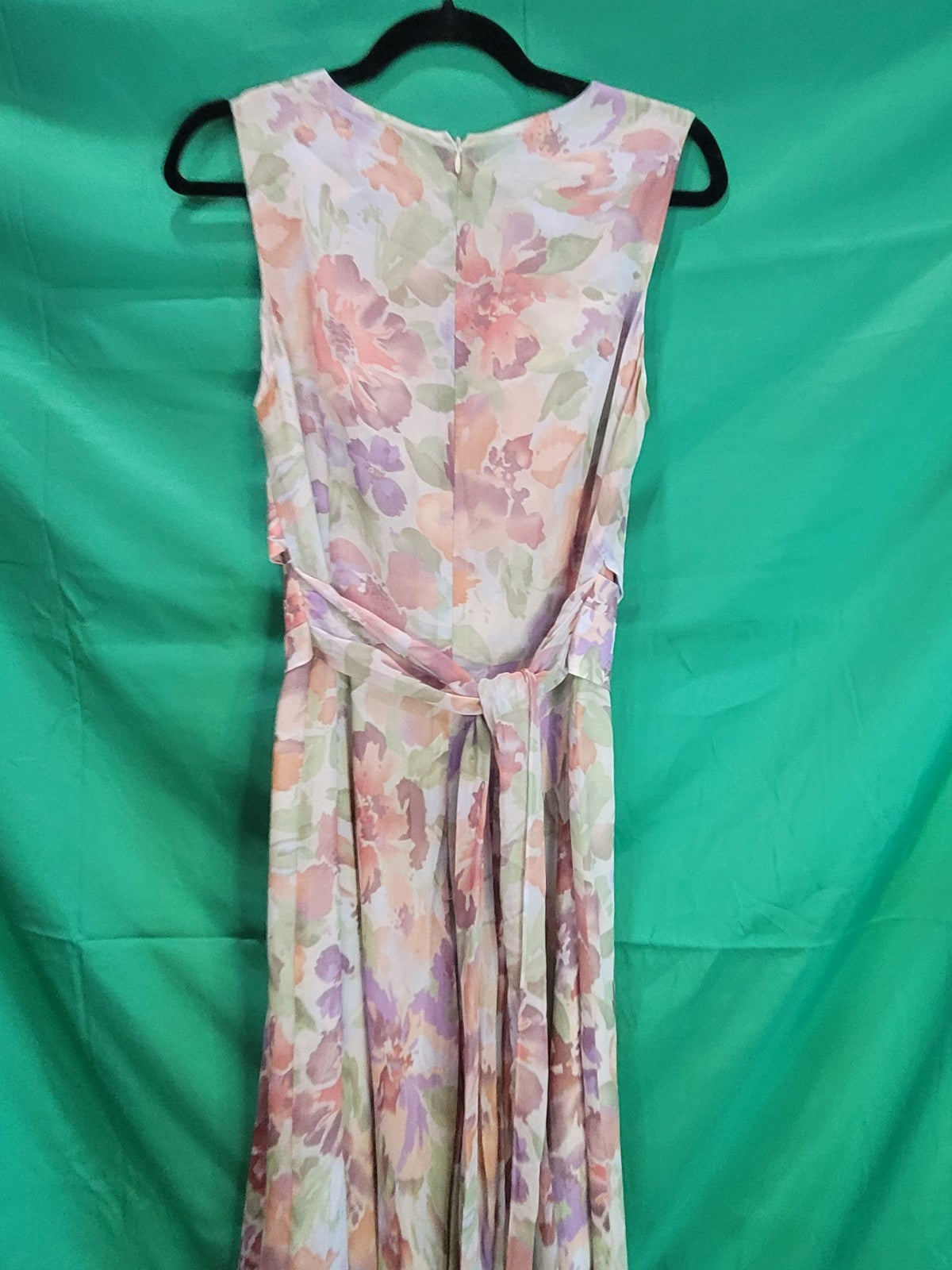 Adrianna Papell 100% Silk Floral Maxi Dress – Women's Size 10 - Image 5