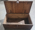 Antique Primitive Wooden Storage Box w/ Hinged Lid – Rustic Farmhouse Decor - Image 1