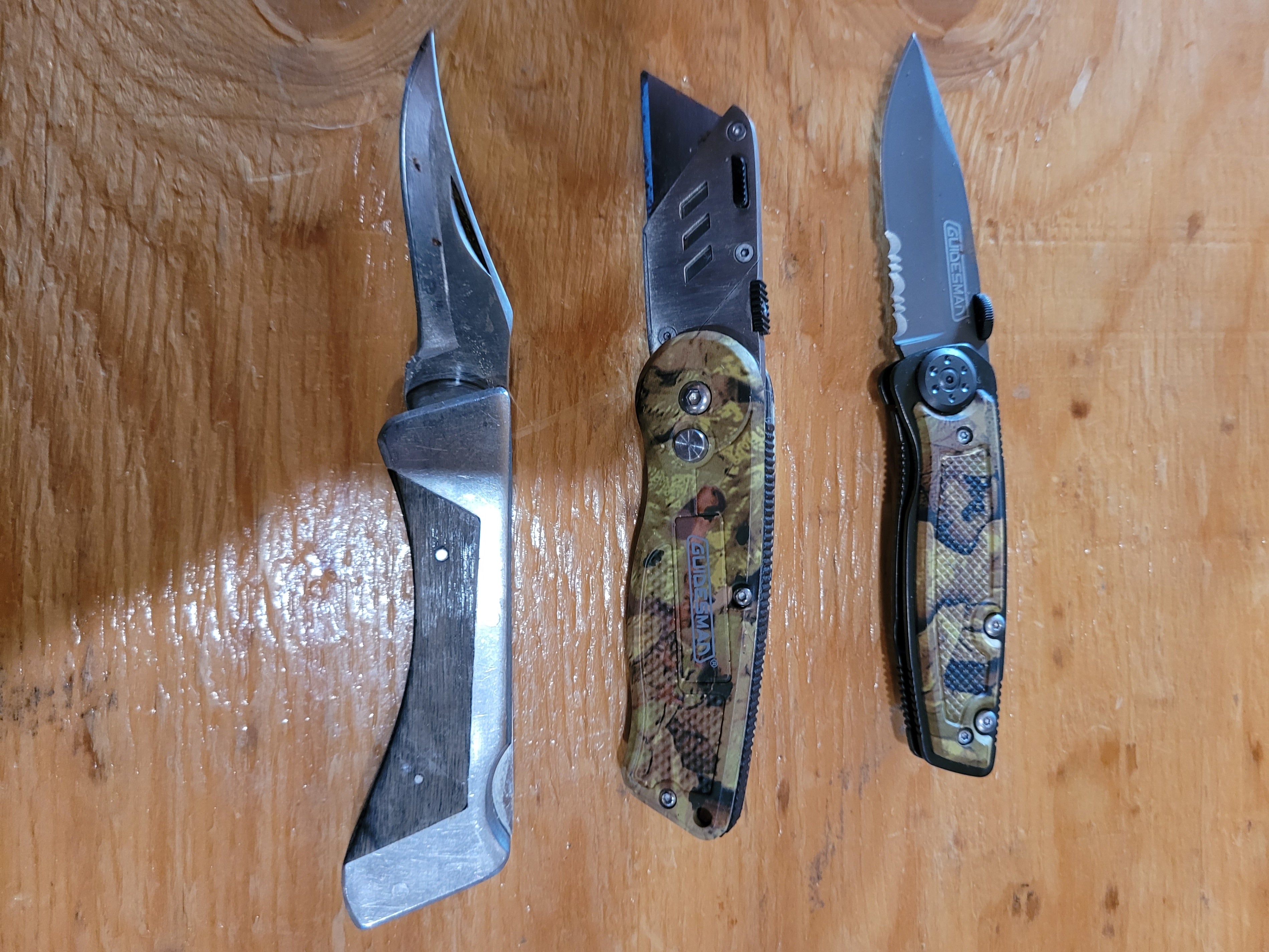 Pocket Knife Lot – Guidesman, Craftsman & Stainless Folding Knife - Image 3