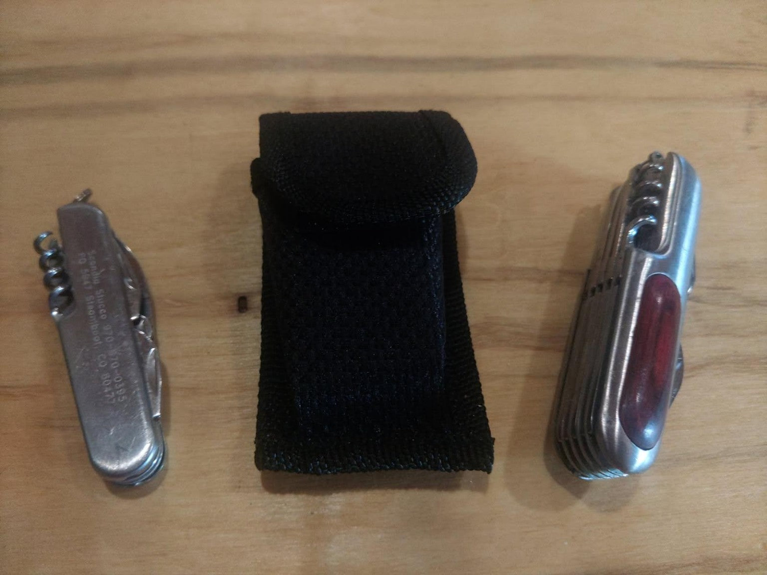 3-Piece Multi-Tool & Pocket Knife Set with Belt Pouch - Image 2