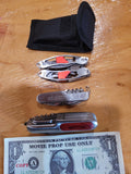 3-Piece Multi-Tool & Pocket Knife Set with Belt Pouch - Image 1