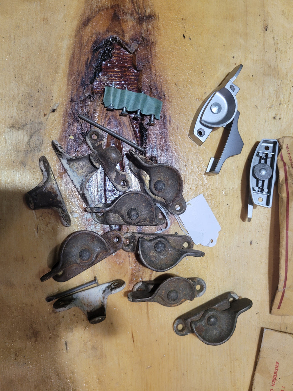Vintage Andersen Window Hardware & Sash Lock Parts Lot – Mixed Replacement Pieces - Image 4