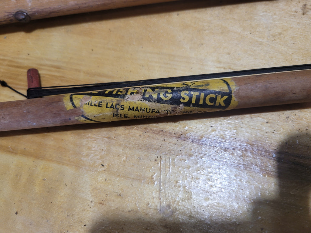 Vintage Ice Fishing Sticks (2) – Mille Lacs Manufacturing, Isle, MN – Tip-Up Fishing Rods - Image 3