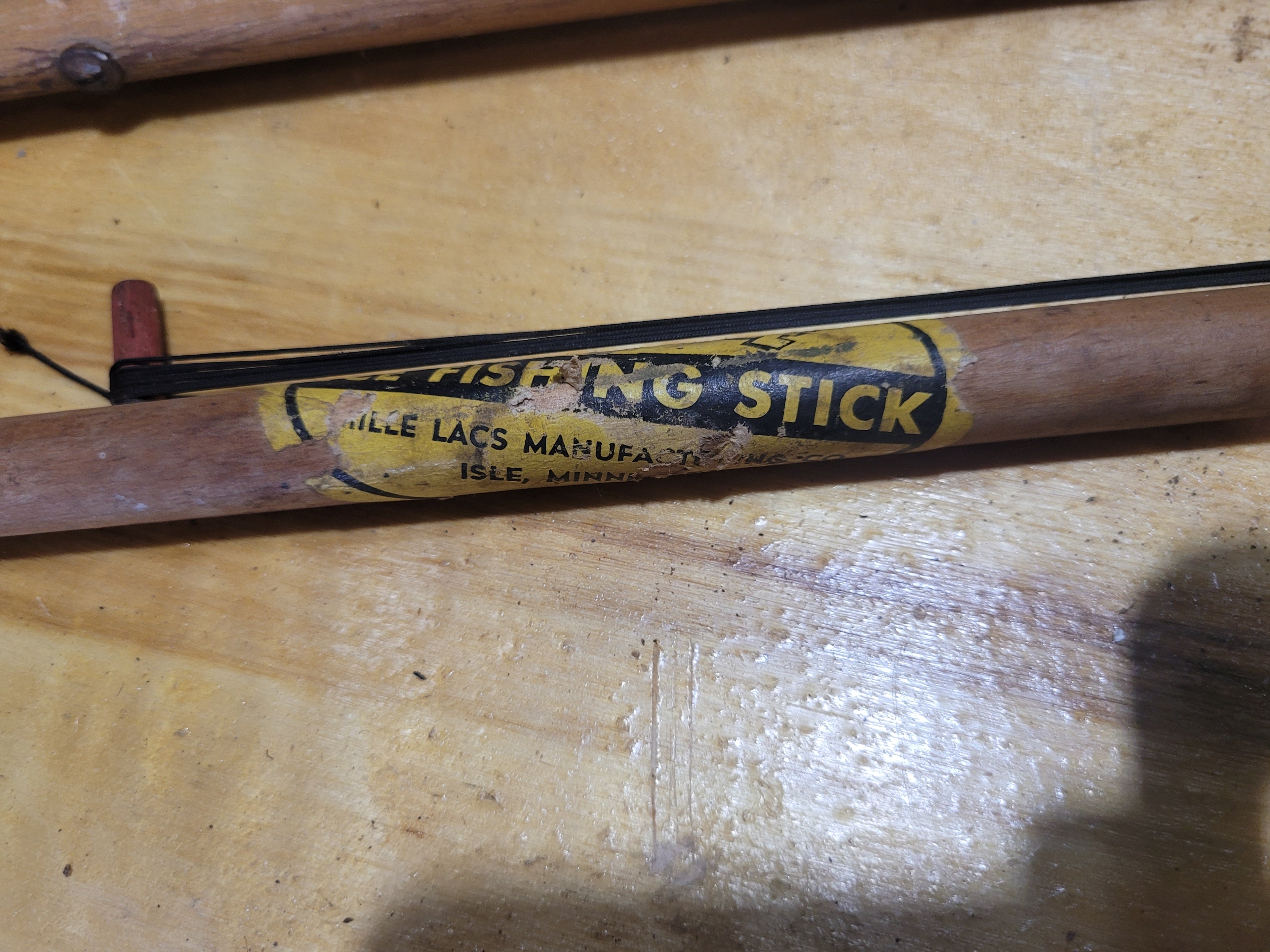 Vintage Ice Fishing Sticks (2) – Mille Lacs Manufacturing, Isle, MN – Tip-Up Fishing Rods - Image 3