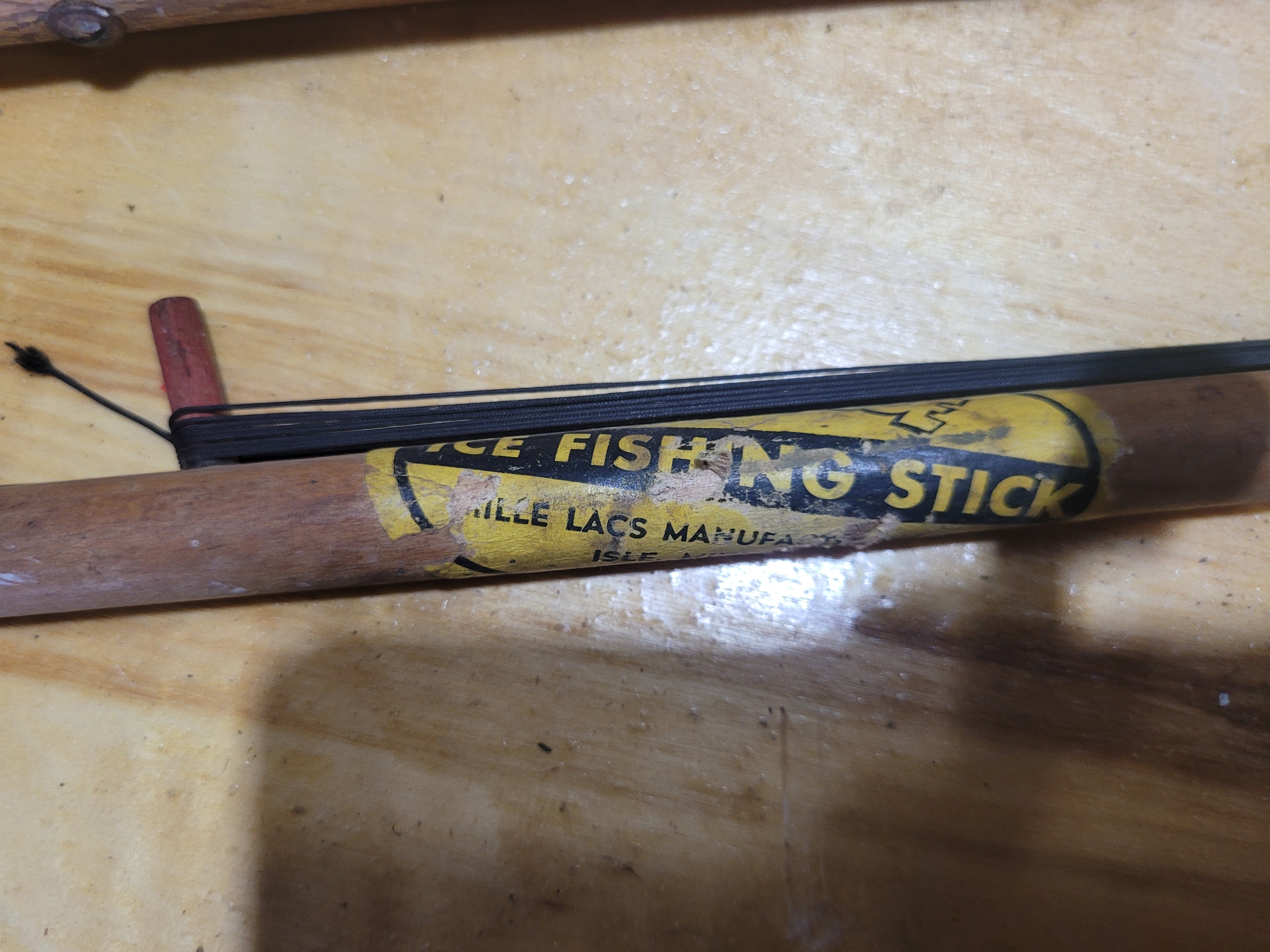 Vintage Ice Fishing Sticks (2) – Mille Lacs Manufacturing, Isle, MN – Tip-Up Fishing Rods - Image 2