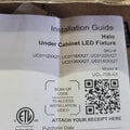 Halo Under Cabinet LED Light Fixture – Hardwired – Sleek Black - Image 1