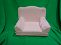 Pink Plush Kids Convertible Sofa Chair - Image 1