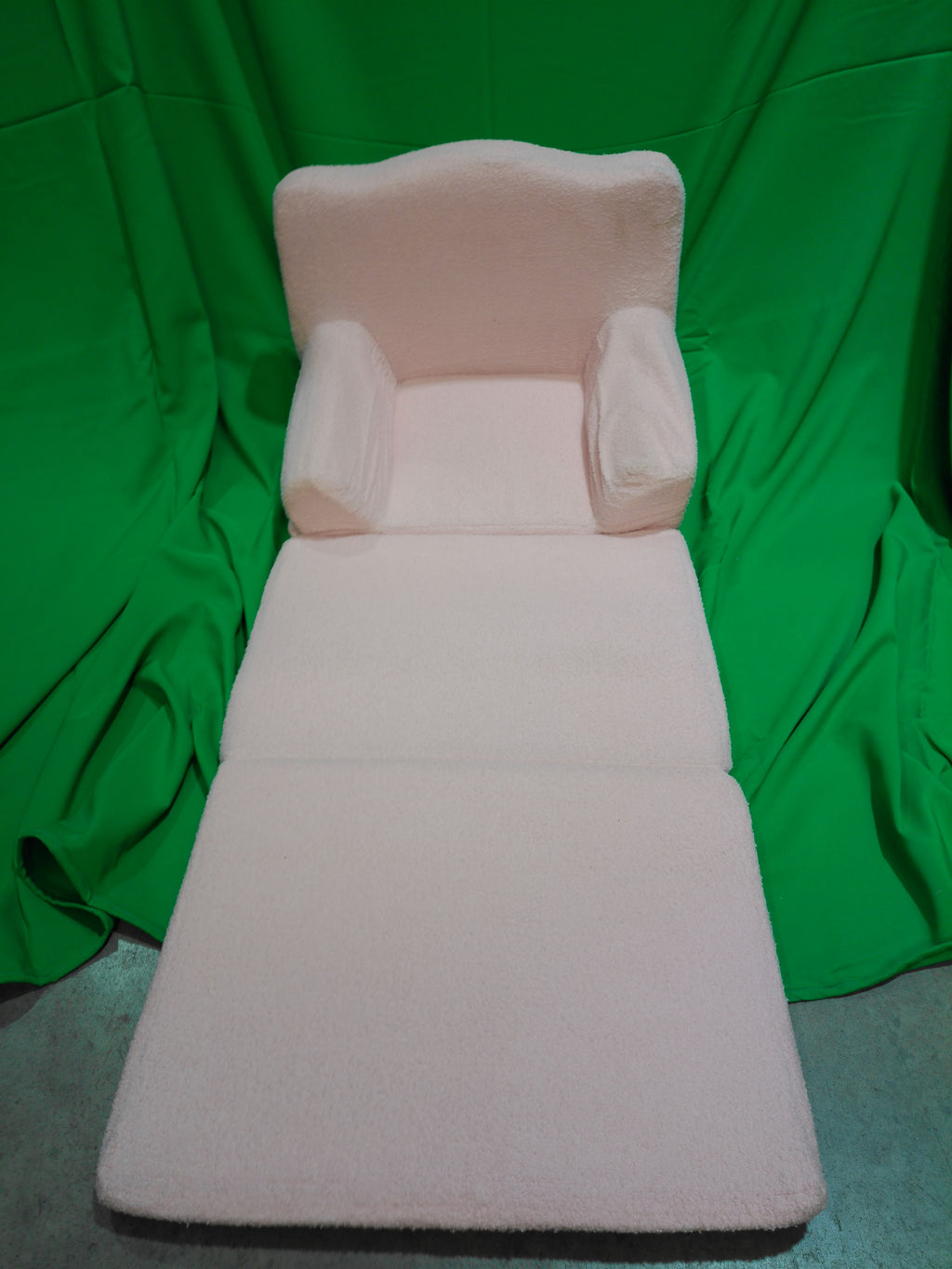 Pink Plush Kids Convertible Sofa Chair - Image 2