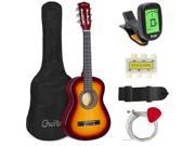 (dented) 30in Kids Acoustic Guitar Beginner Starter Kit W/ Strap  Case  Strings - Sunburst - Image 2