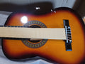 (dented) 30in Kids Acoustic Guitar Beginner Starter Kit W/ Strap  Case  Strings - Sunburst - Image 1