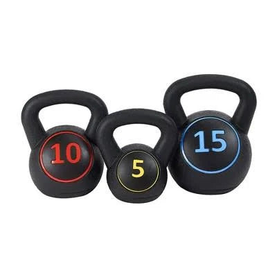 Best Choice Products 3-Piece Kettlebell Set with Storage Rack - Image 9