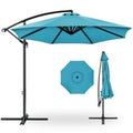 Best Choice Products 10-Foot Sky Blue Cantilever Offset Hanging Patio Umbrella - Image 1