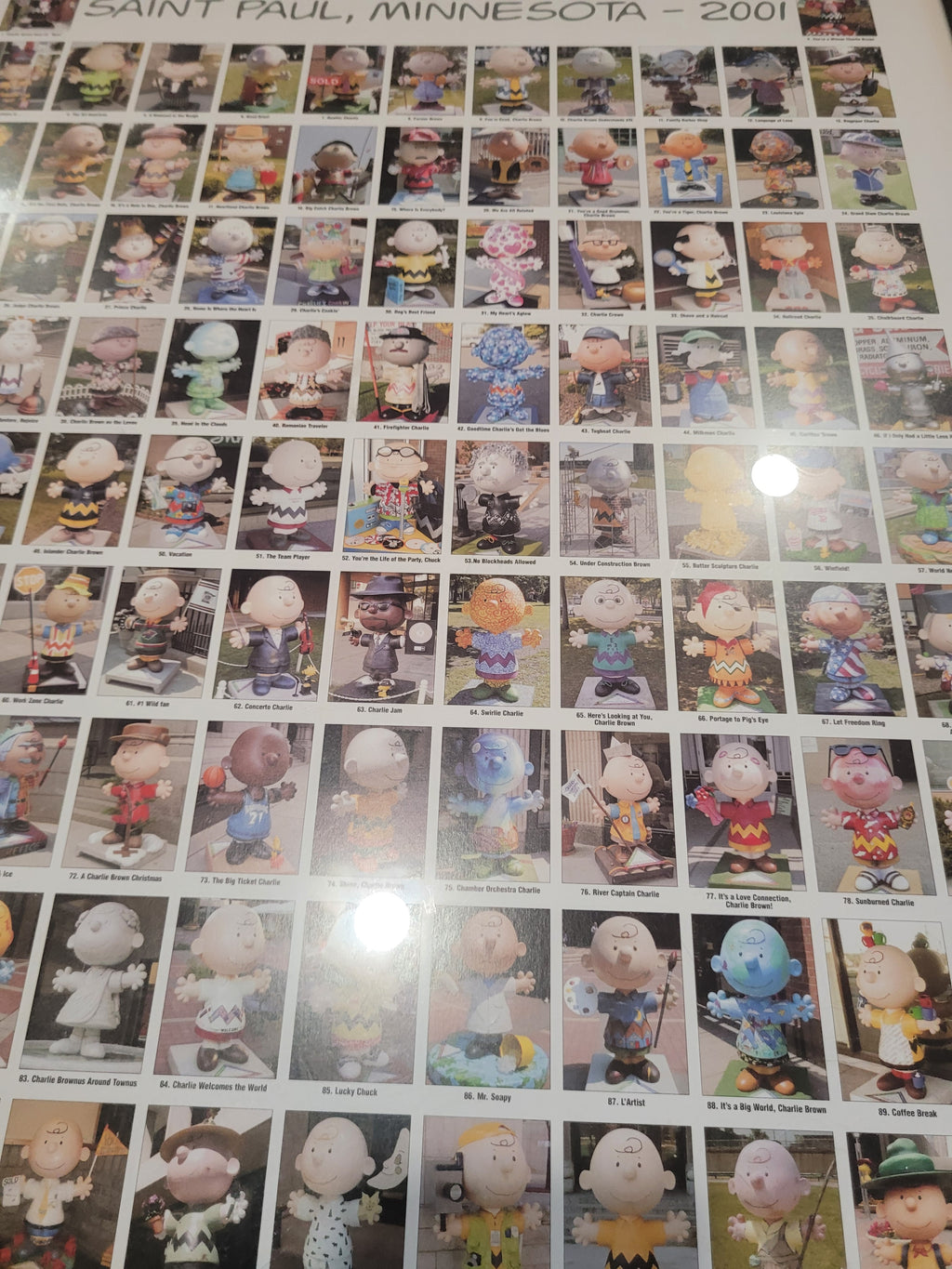 Charlie Brown Around Town – Saint Paul, Minnesota 2001 Limited Edition Framed Poster #275/2000 - Image 2