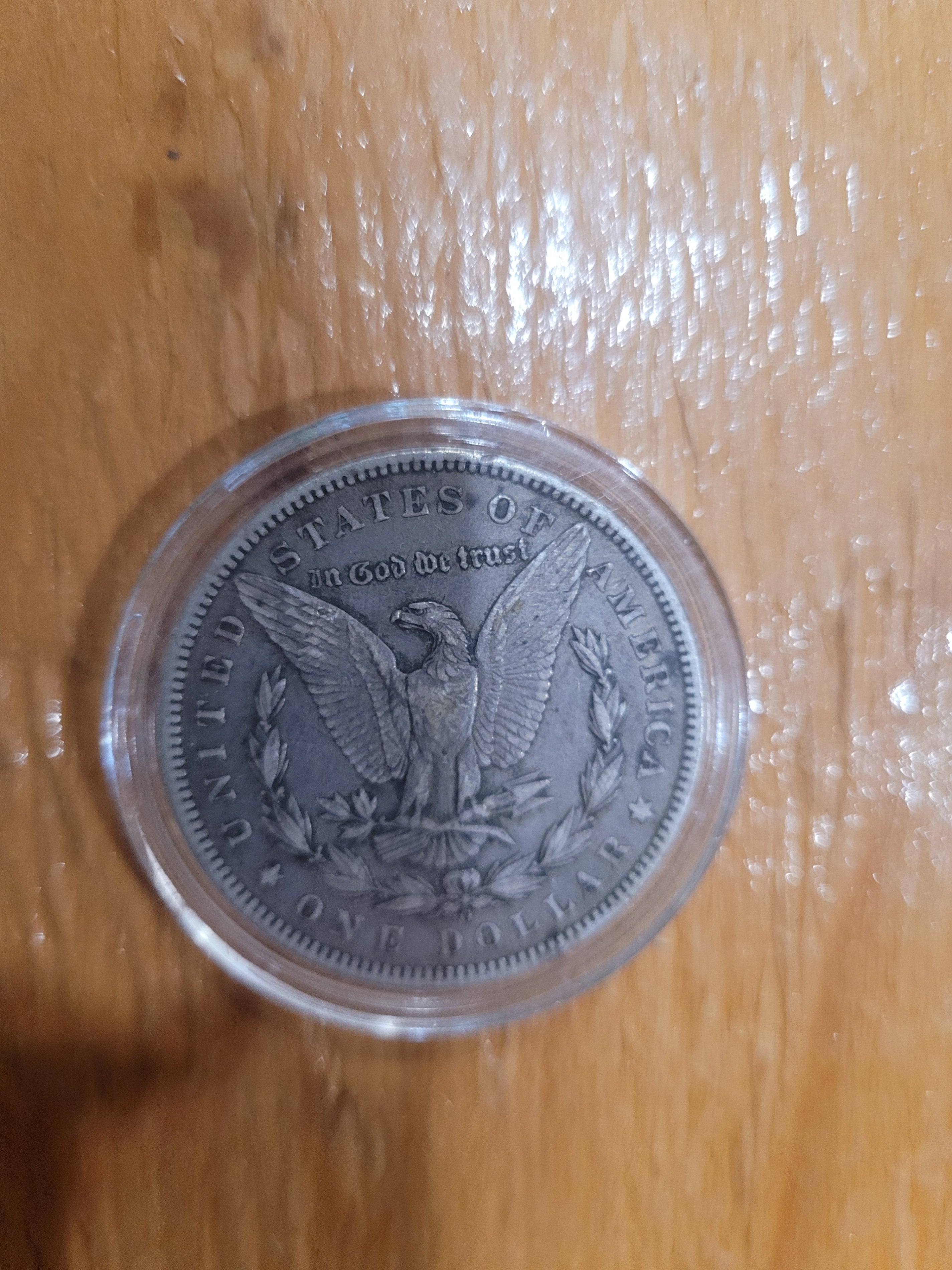 1887 Morgan Silver Dollar – Vintage U.S. Silver Coin in Protective Case - Image 2
