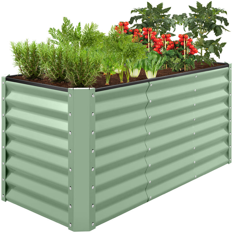4x2x2FT Outdoor Steel Garden Bed for Vegetables, Flowers & Herbs - Image 1