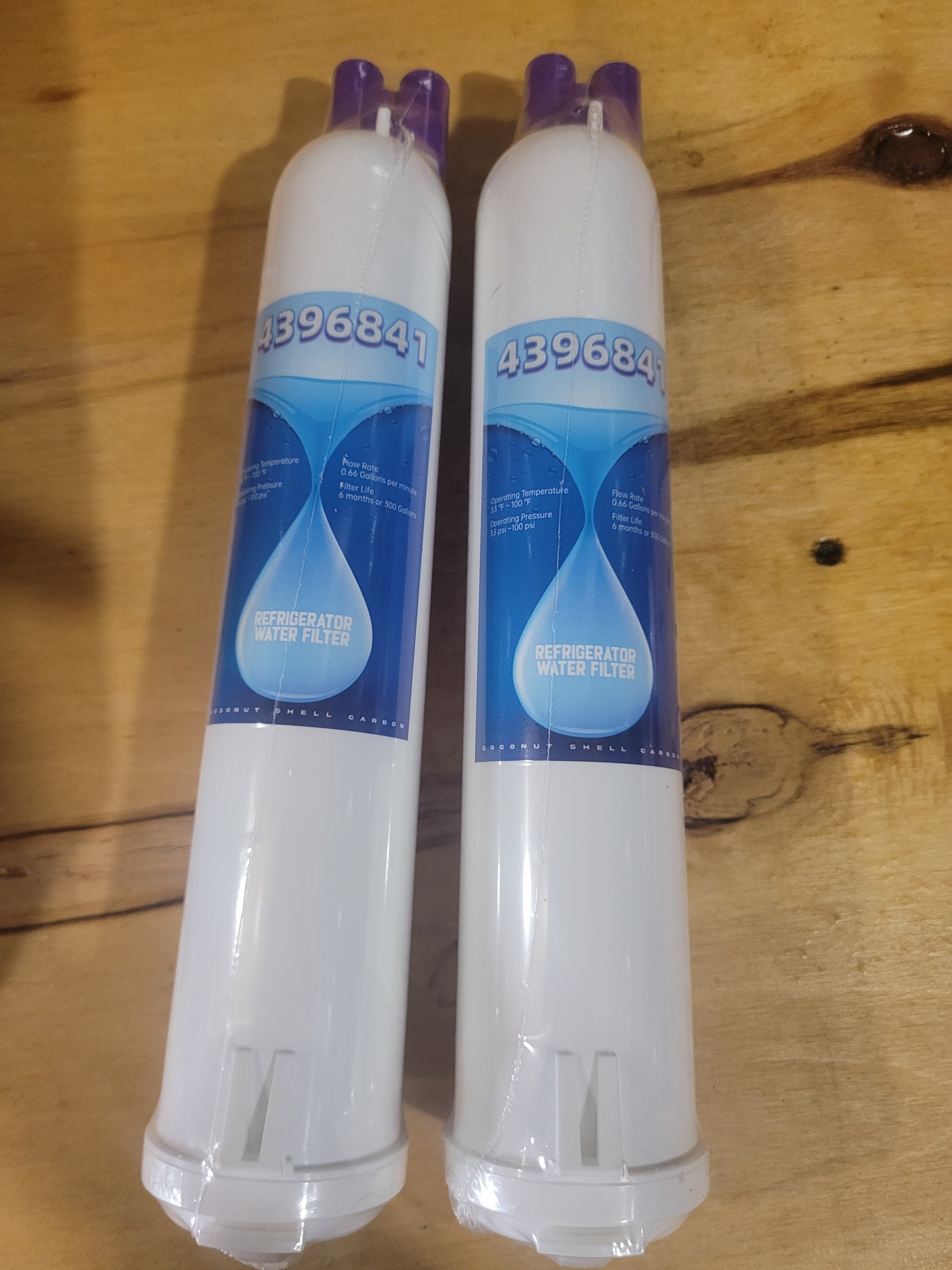 6-Pack Refrigerator Water Filters 4396841 Replacement – New - Image 1