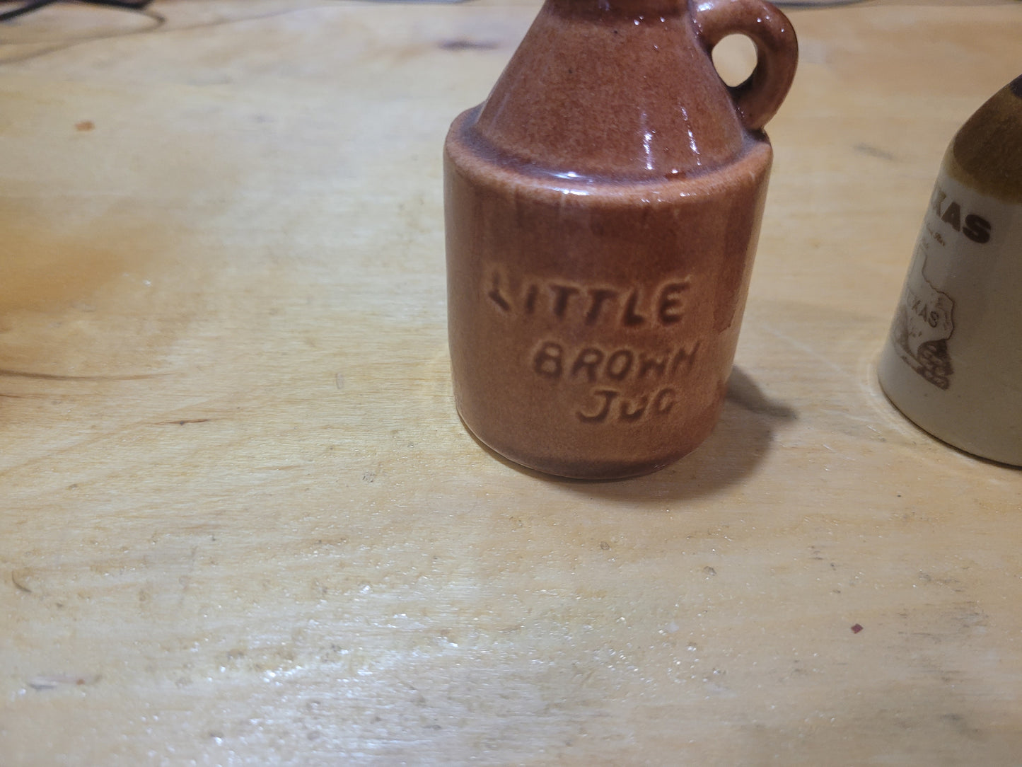 Vintage Miniature Bottle Collection – Little Brown Jug, Texas Stoneware Jug & Fo