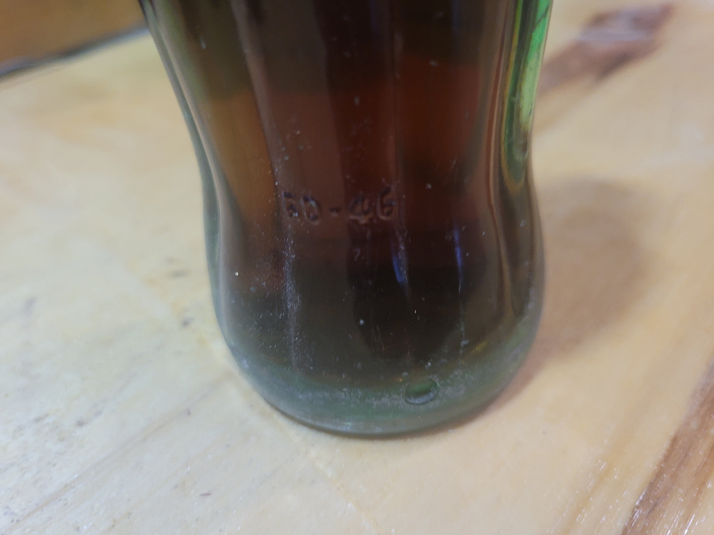 Vintage Coca-Cola 6½ oz Green Glass Bottle with Original Cap (1958) – Full Bottl