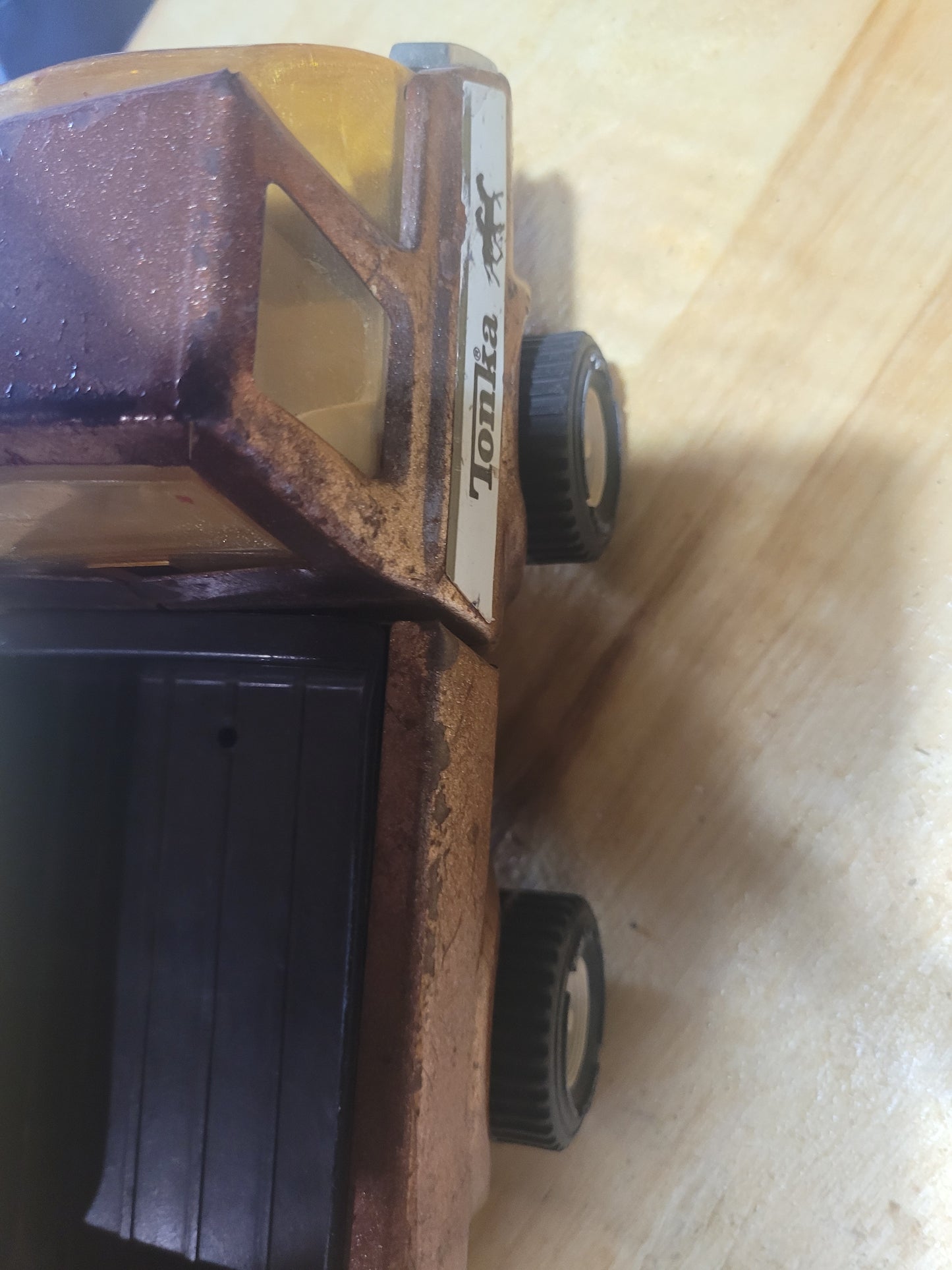 Vintage Tonka Pickup Truck – Brown Pressed Steel – Classic Collectible Toy