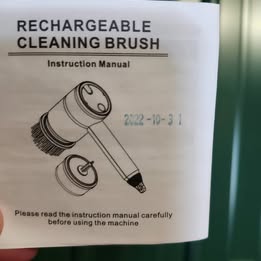 Rechargeable Electric Cleaning Brush w/ Multiple Attachments – NEW