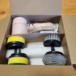 Rechargeable Electric Cleaning Brush w/ Multiple Attachments – NEW