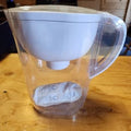 Brita Water Filter 10-Cup Water Pitcher Dispenser - White: Easy-Fill Lid, Electronic Indicator