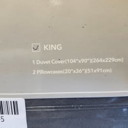 King Size Duvet Cover Set – New (Caromio Brand)