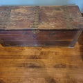Vintage Rustic Wooden Storage Chest / Trunk – Coffee Table Style
