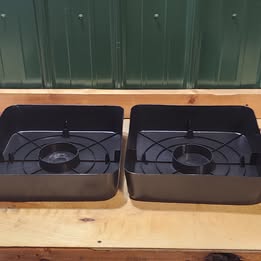 GARVEE 30” Tall Self-Watering Planters (Set of 2) – Black Chip in column see description