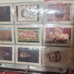 Vintage Coca-Cola Collectors Cards Binder + Sealed Pack + Bonus Collectibles