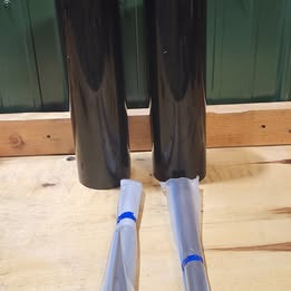 GARVEE 30” Tall Self-Watering Planters (Set of 2) – Black Chip in column see description