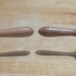 Vintage Wooden Chef Salt & Pepper Shaker Set with Handles