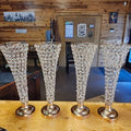Crystal Trumpet Vases – Elegant Wedding/Event Centerpieces (Set Available)