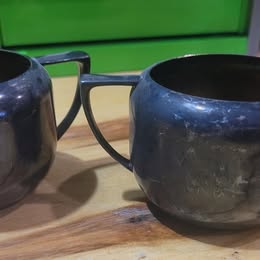 Vintage Wilton Armetale Sugar Bowl & Creamer Set – Mid-Century Pewter Serveware