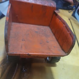 Vintage Tonka Pressed Steel Dump Truck – Orange – Classic Toy Truck