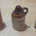 Vintage Miniature Bottle Collection – Little Brown Jug, Texas Stoneware Jug & Fort Pitt Beer Bottle