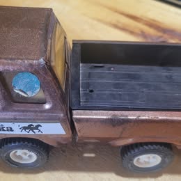 Vintage Tonka Pickup Truck – Brown Pressed Steel – Classic Collectible Toy