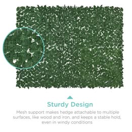 Outdoor Faux Ivy Privacy Screen Fence 94"x72"