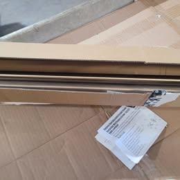 Stainless Steel Adjustable Shower Curtain Rod – Wall Mount – New
