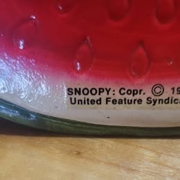 Vintage Snoopy Watermelon Coin Bank – 1958/1966 United Feature Syndicate