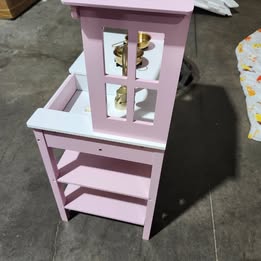 Pretend Play Cottage Kitchen Wooden Toy Set for Kids w/ 5 Accessories
