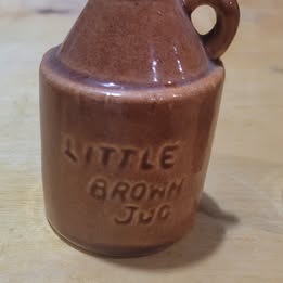 Vintage Miniature Bottle Collection – Little Brown Jug, Texas Stoneware Jug & Fort Pitt Beer Bottle