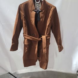 Brown Peacoat Women's Small NEW