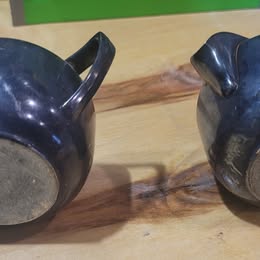 Vintage Wilton Armetale Sugar Bowl & Creamer Set – Mid-Century Pewter Serveware